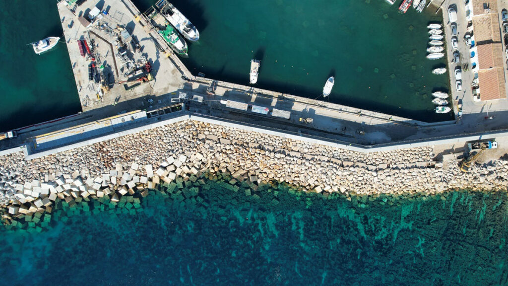 El dique de Cala Rajada, listo en Semana Santa