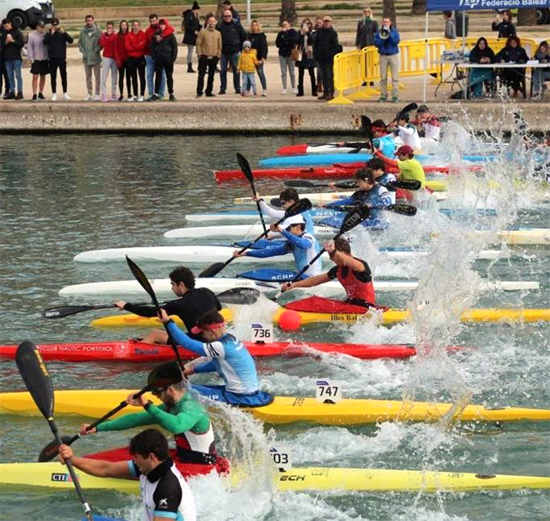 El Parc de la Mar volvió a abrir el año del piragüismo balear