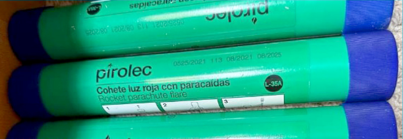 Peligro: revise sus bengalas de emergencia