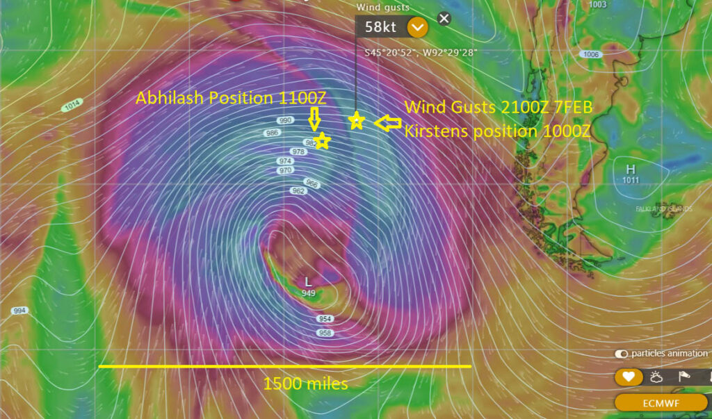 Una gran tormenta amenaza a los líderes de la Golden Globe Race con olas de 11 metros