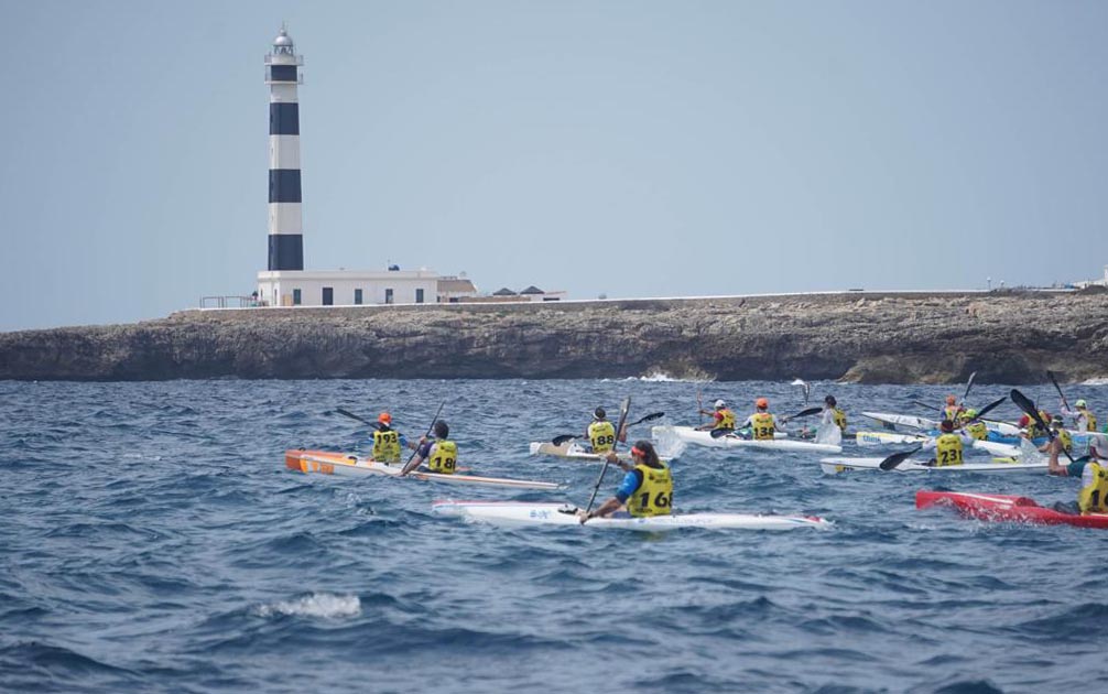 Menorca acogió su primera Copa de España de Kayak de Mar