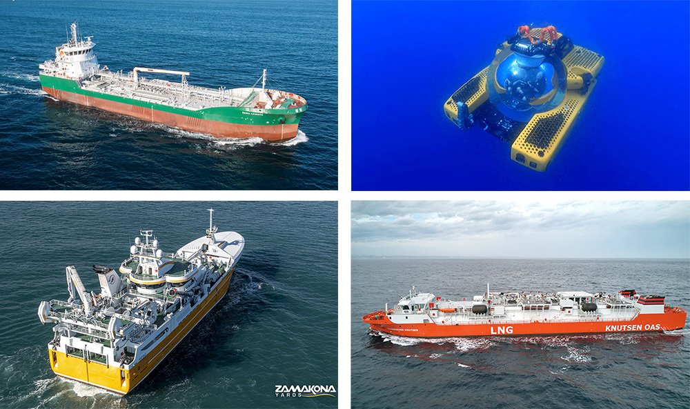 Tres buques y un submarino, candidatos a construcción naval más destacada de 2022