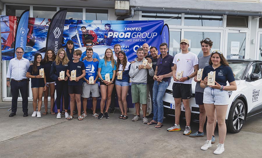 El Trofeo Proa Group reunió a 150 regatistas de vela ligera