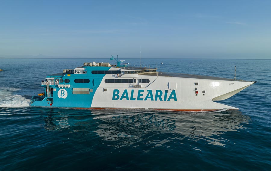 Baleària reforma el fast ferry Jaume III, que hará la ruta Alcúdia-Ciutadella