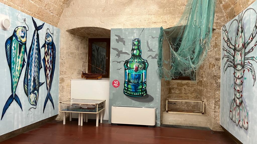 El artista SOMA pinta el Museu Marítim de Mallorca