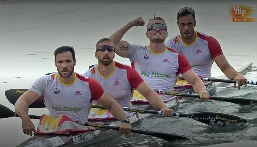 Oro para Marcus Cooper y el K4 español en los Juegos Europeos