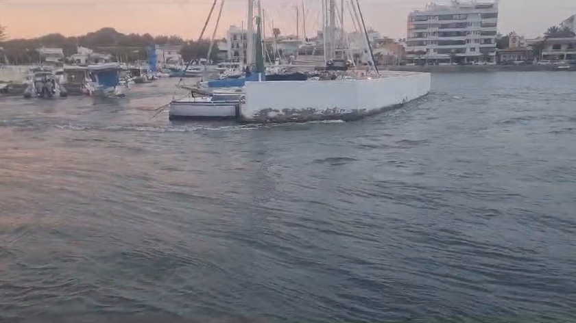 Vídeo. La rissaga de Cala Gamba provocó una oscilación de un metro