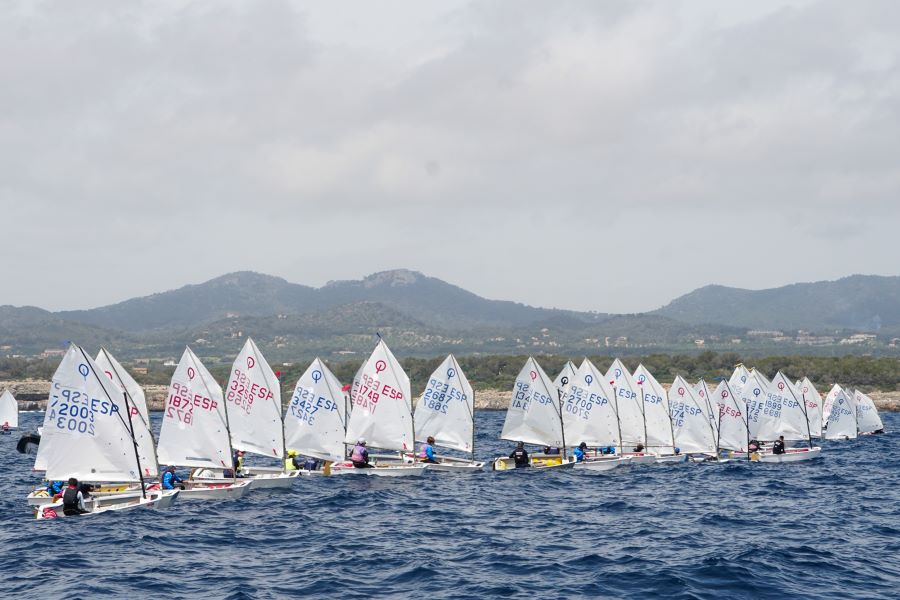 Los regatistas de Optimist abarrotaron el CN Portocolom