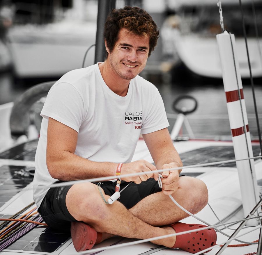 Carlos Manera afronta la segunda etapa de la Minitransat como líder