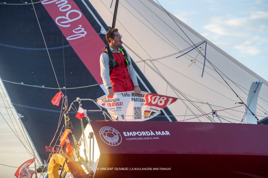 Carlos Manera gana la primera etapa la Mini Transat en un apretado final
