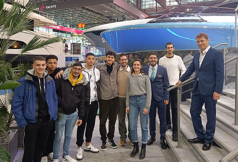 Los alumnos de Formación Dual náutica visitan el Boot Düsseldorf