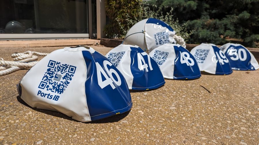 Códigos QR para gestionar las boyas en los campos de fondeo