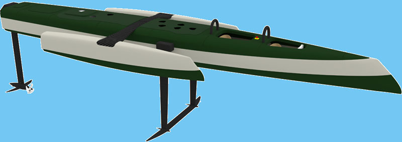 Un trimarán propulsado por hidrógeno, premio a la Innovación