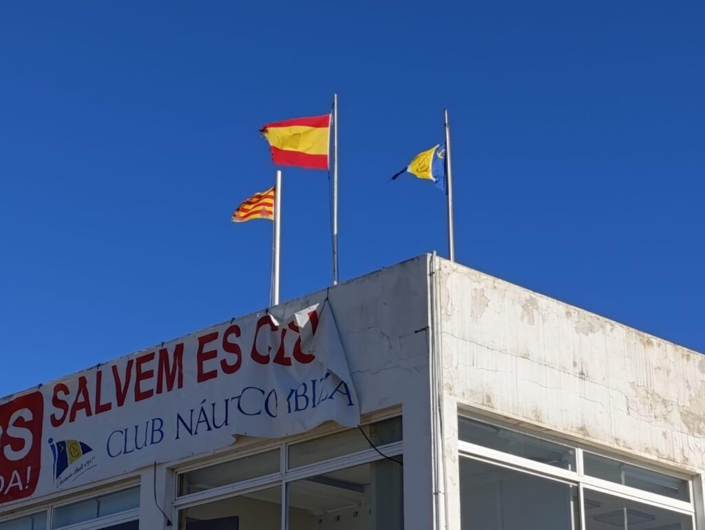 El gallardete del Club Náutico de Ibiza será arriado mañana tras 99 años de historia