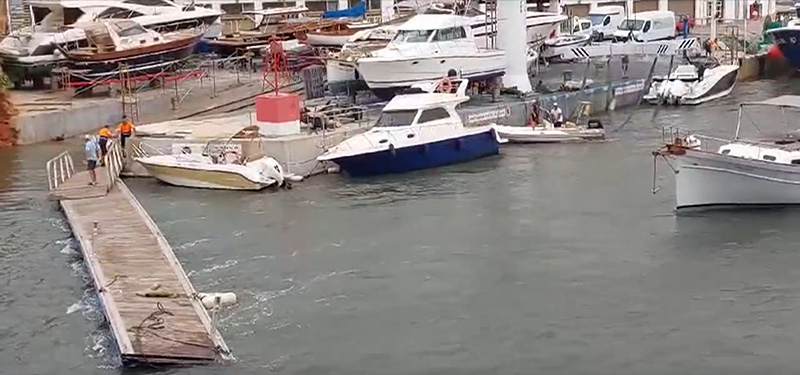 Plaga de rissagues en Ciutadella