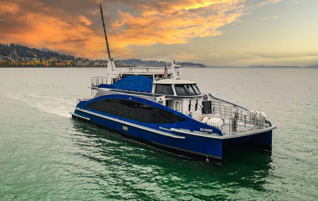 Tres días para el debut del  primer ferry de pasajeros alimentado solo por hidrógeno