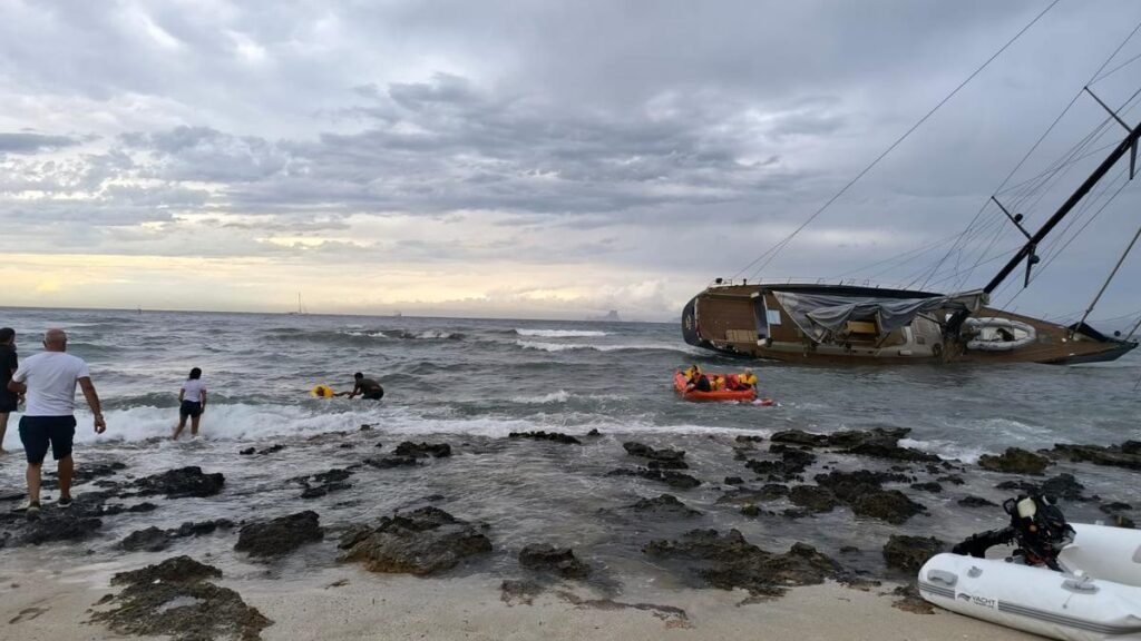 La DANA causa estragos en las costas de Baleares
