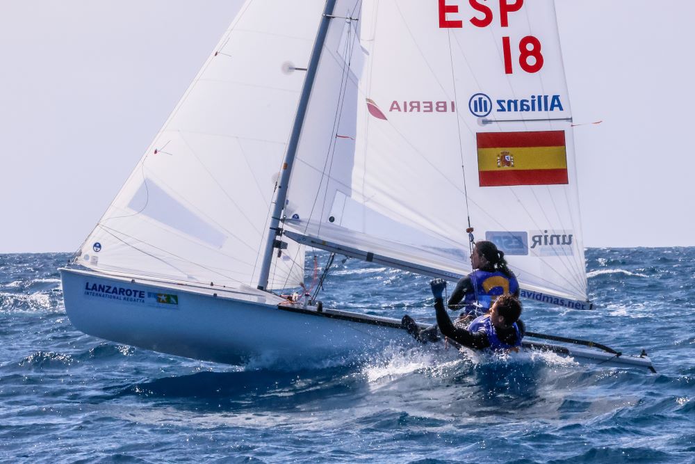 Silvia Mas y Alex Marsans, segundos en la Lanzarote International Regatta