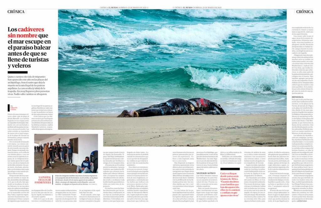 La foto que simboliza el drama del tráfico de seres humanos entre Argelia y Baleares