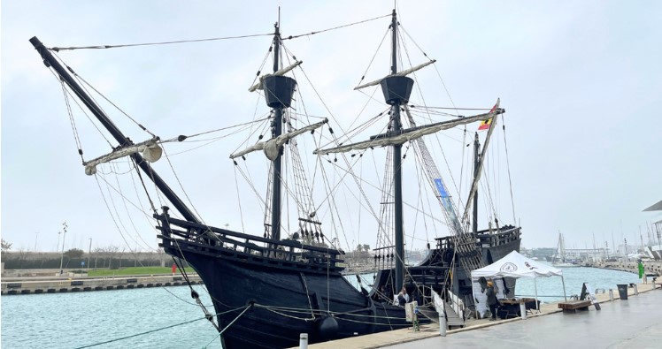 La histórica Nao Victoria visita Marina Port Valencia
