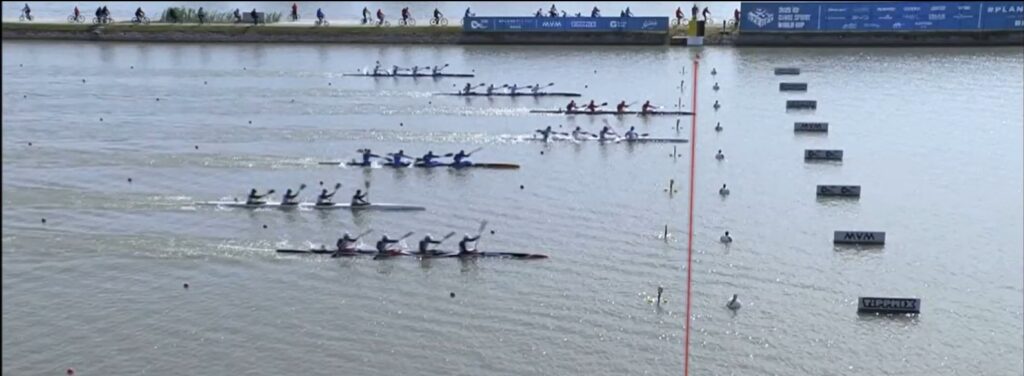 Los mallorquines Cooper y Graneri, directos a la final de la Copa del Mundo con el K4 español