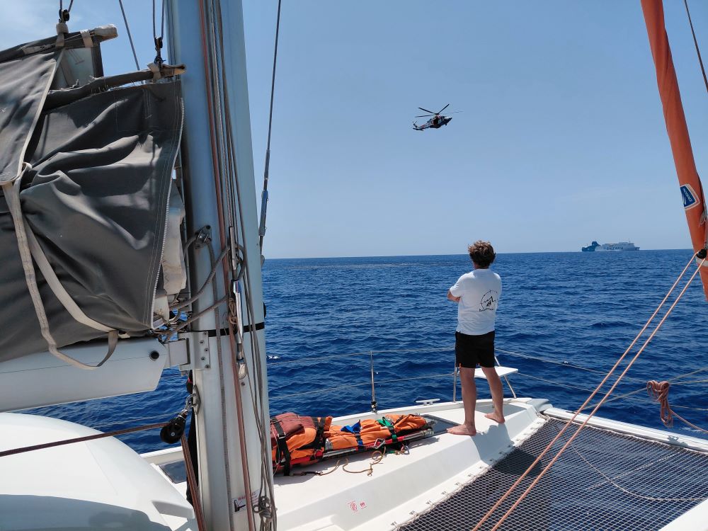 Organizan un simulacro con el Helimer 22 de Salvamento Marítimo