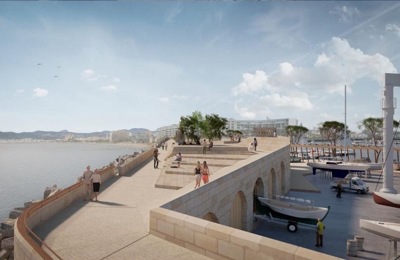 Así será el nuevo el nuevo paseo marítimo del Portitxol