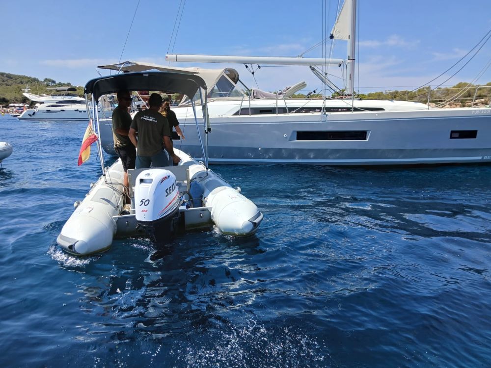 Levantan nueve actas por fondeo sobre posidonia en Ibiza
