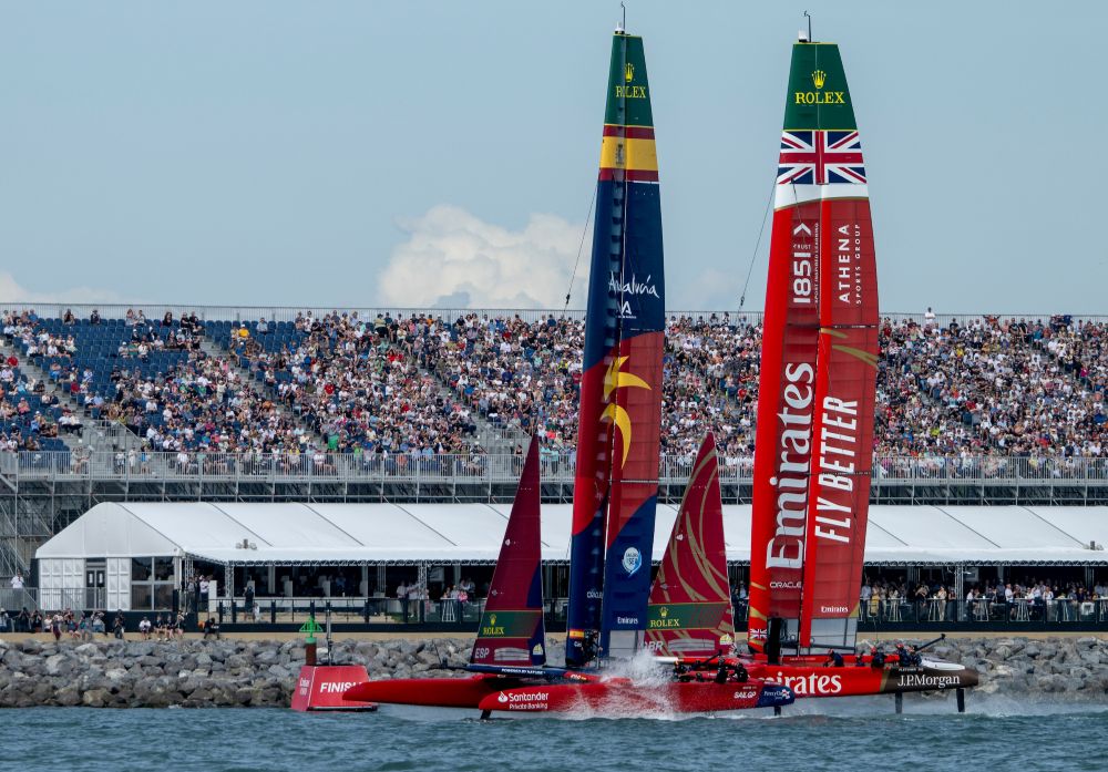 El equipo español de SailGP llega a Alemania en puestos de podio
