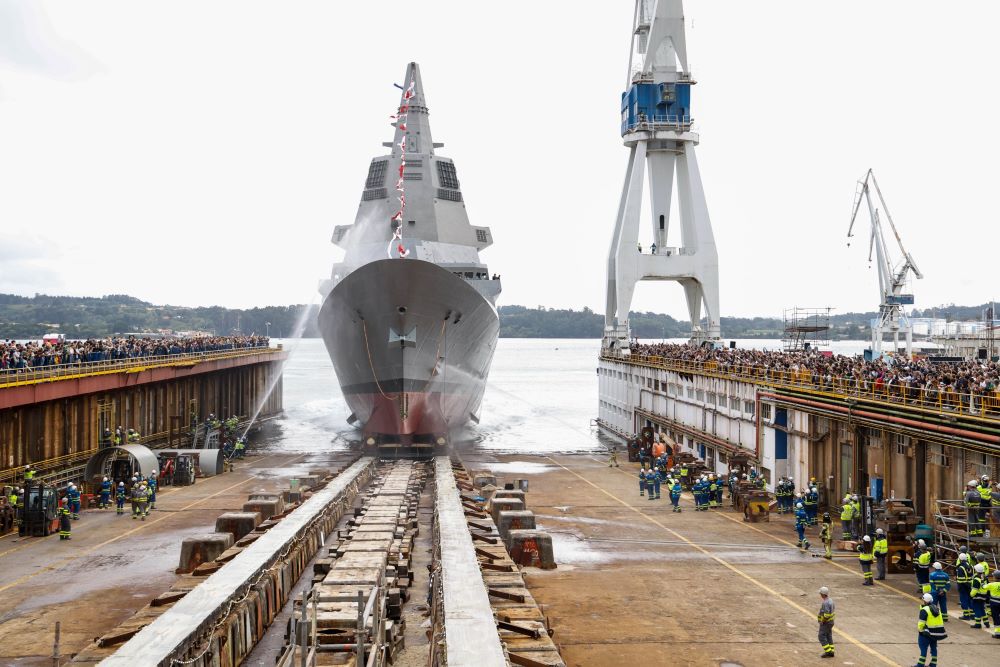 Navantia bota la primera fragata F110 para la Armada