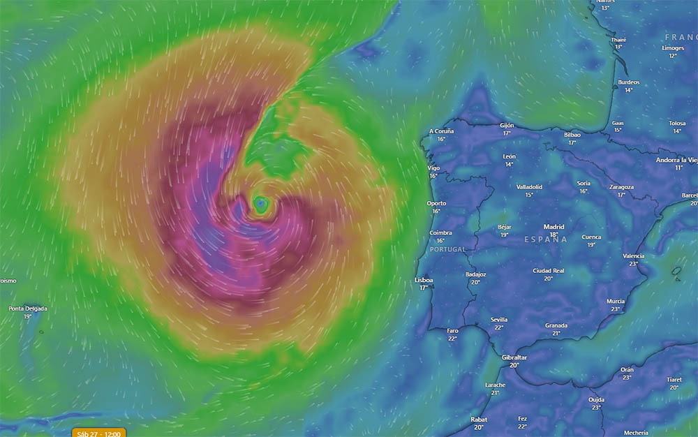 El huracán Gabriele obliga a suspender la primera etapa de la Mini