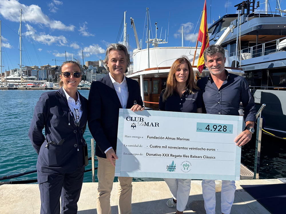Club de Mar-Mallorca recauda 4.928 euros para la Fundación Almas Marinas