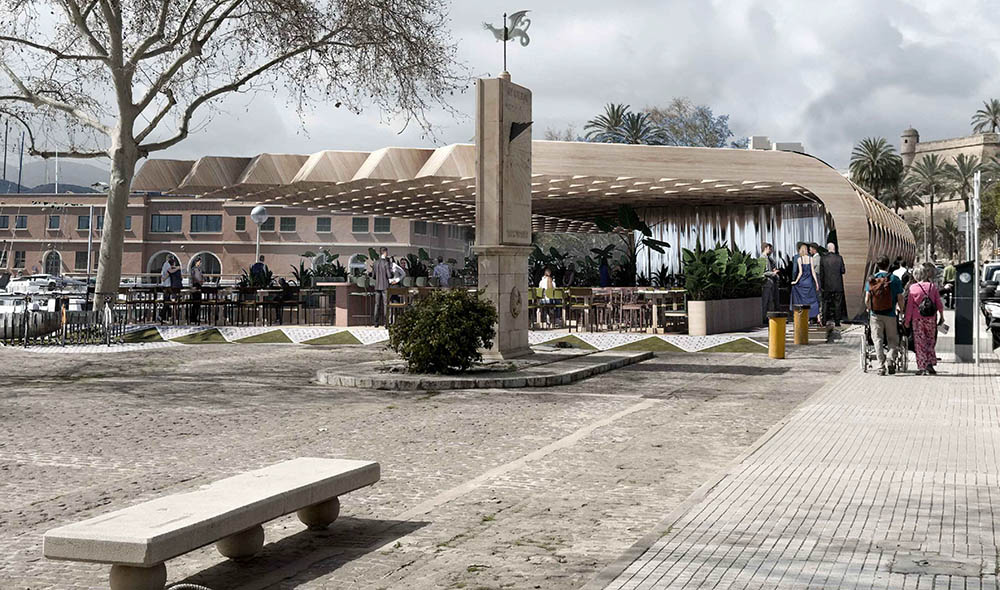 Así será el nuevo Pesquero en el muelle de la Lonja