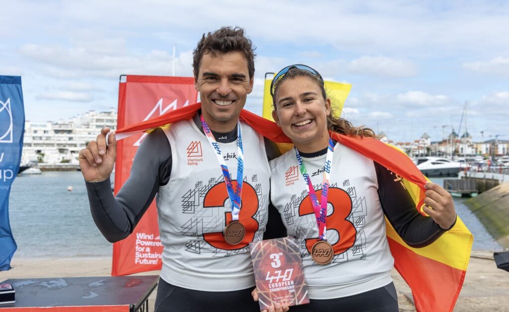 Xammar y Cardona se cuelgan el bronce europeo de 470 Mixto