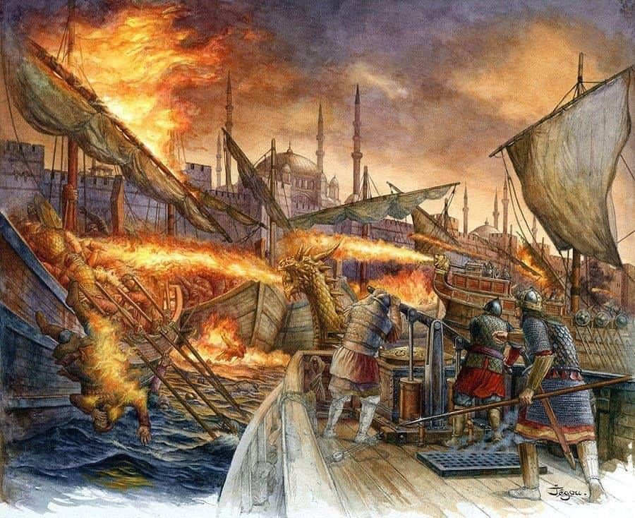 Armas navales: el fuego griego
