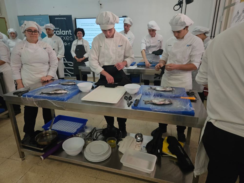 Un taller da a conocer el pescado de las Baleares a los futuros cocineros